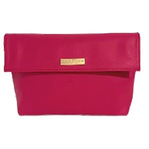 Salvatore Ferragamo LEATHER VANITY CASE Pink Travel Cosmetic Bag